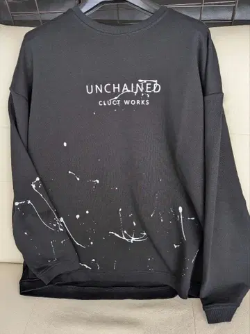 클럭 CLUCT 크루넥 맨투맨 블랙 XL