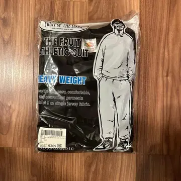 새상품 FRUIT OF THE LOOM ATHLETIC SUIT 블랙 S