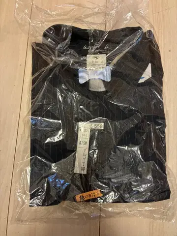 애니에스 베이 블랙 스트라이프 긴팔 셔츠 S 32