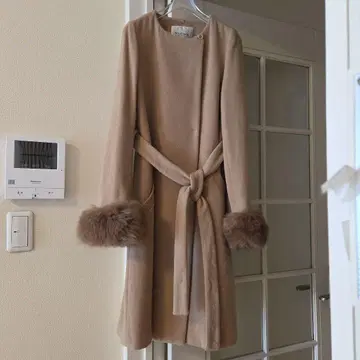 Mystrada 베이지 롱 코트 하자품 초특가