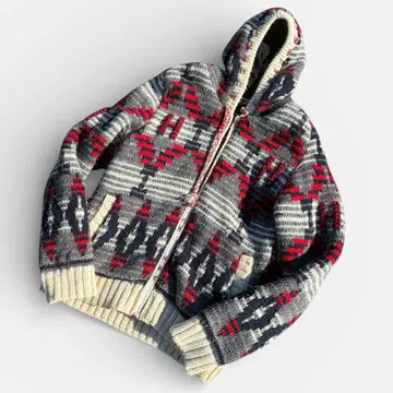 할리우드 런치 마켓 카우친풍 육중한 니트 후드티 L 사이즈