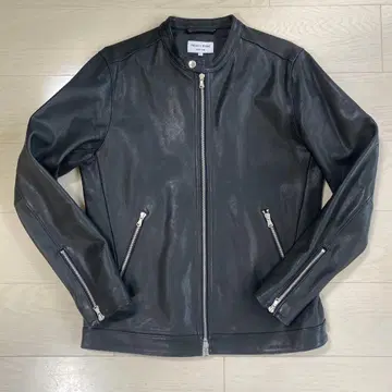 FREAK'S STORE 블랙 가죽 싱글 라이더 자켓 L