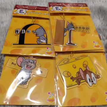 톰과 제리 HAPPY 복권 아크릴 키링 톰 제리 타피