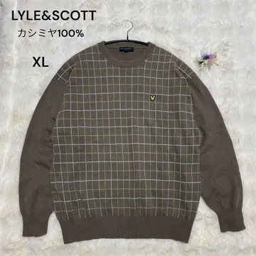 라일앤스캇 골프웨어 캐시미어 100% 니트 체크