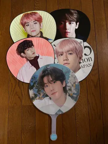 백현 부채 세트