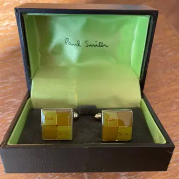 Paul Smith 커프스 링크 그린 골드