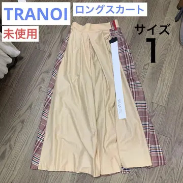[ 미사용 ] 여성용 롱 스커트 TRANOI. 사이즈 1 체크
