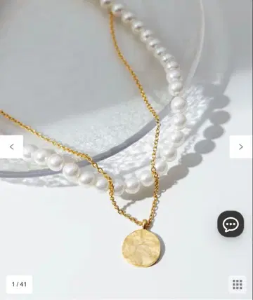 23구 2WAY 펄 코인 목걸이