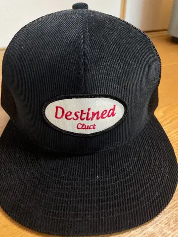 CLUCT 코듀로이 메쉬 캡 블랙