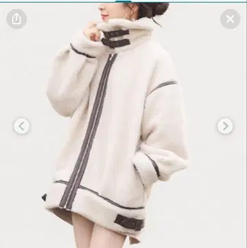 whos who Chico 무스탕 보아 플라이트 자켓 여성용