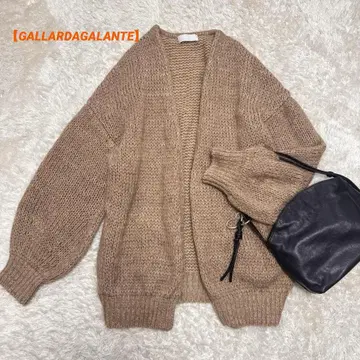 [개럴개런트] 울 실크 모헤어 가디건 루즈핏 베이지 일본제