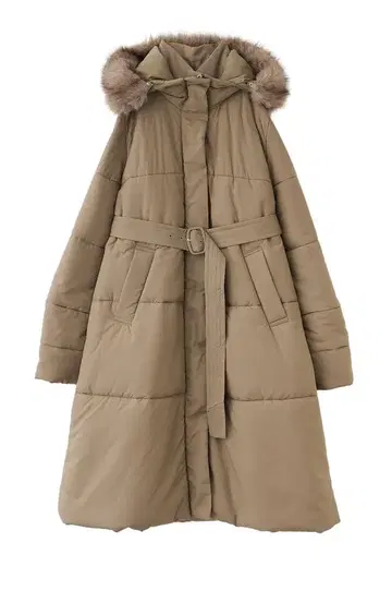 새상품*Aimeine A라인 라이트 서모 롱 코트 (차콜 브라운) M