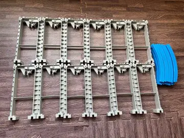 프라레일 모노레일용 현수식 교각 12개 곡선 레일 8개 세트