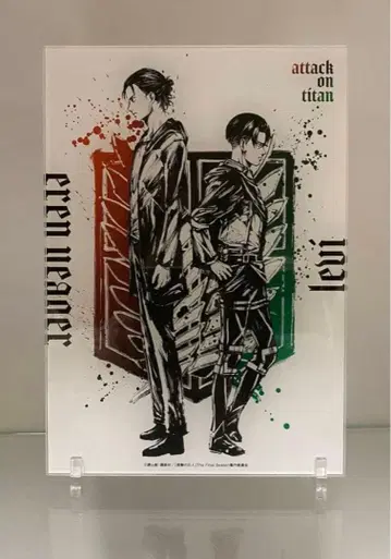 진격의 거인 TSUTAYA 엘렌 x 리바이 아크릴 스탠드 [묵화]