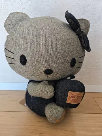 데님 헬로키티 봉제 인형 EDWIN 대형