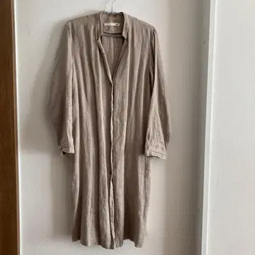 evameva 린넨 겉옷 원피스 코트