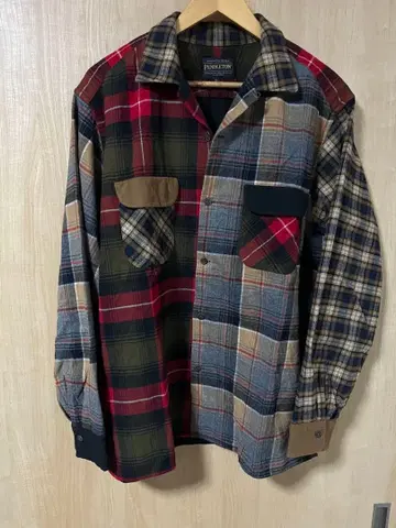 PENDLETON 플란넬 셔츠 패치워크