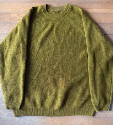 무인양품 MUJI Labo 울 미들 게이지 크루넥 스웨터