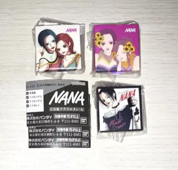 NANA CD풍 아크릴 참 오사키 나나 코마츠 나나 나나&하치 3종 세트