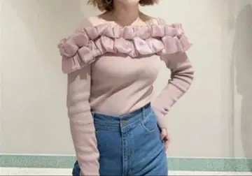 SNIDEL 스나이델 니트 상의 핑크 여성용 F