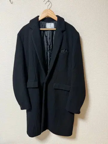 STUDIOUS 블랙 체스터 코트 사이즈 2