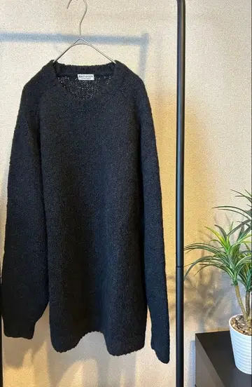 [ 새상품급 ] BEAUTY&YOUTH 오버 사이즈 버블 니트 블랙 L