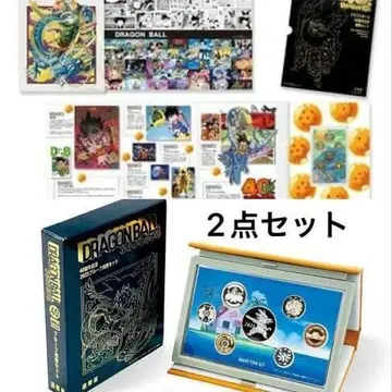 [ 미개봉 새상품 ] 드래곤볼 40주년 기념 증명 주화 세트 2종류