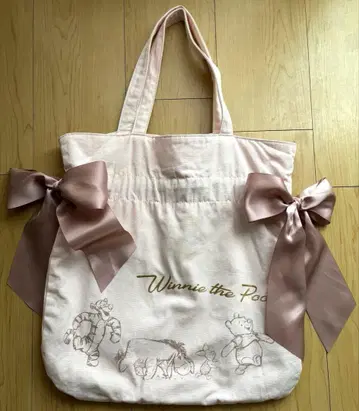 메종 드 플뢰르 푸우 더블 리본 토트백