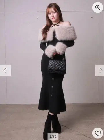 LIP SERVICE 긴팔 니트 원피스 S/M