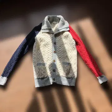 BROWNY VINTAGE 케이블 니트 스웨터 M 사이즈