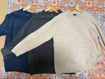 [UNIQLO] 수플레얀 크루넥 스웨터 3벌 세트