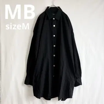 MB 하이엔드 데님 셔츠 코트 블랙 면 오버 사이즈