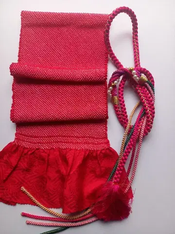 후리소데용, 허리띠, 오비 장식 천