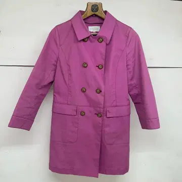 매킨토시 철학 스텐카라 코트 무지 x 도트 패턴 핑크 L 상당