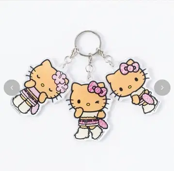 아베일 갸루키티 3단 아크릴 키링