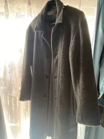 zucca 그레이 체스터 코트 옷깃 탈부착