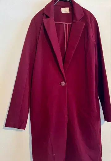 EGOIST 버건디 체스터 코트