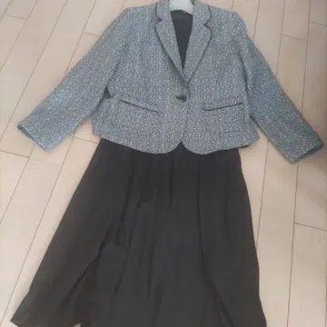 미사용 세레모니 트위드 자켓 원피스 세트 포멀 빅 사이즈