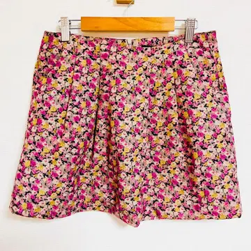 빔즈 보이 스커트 BEAMS BOY 꽃무늬 포켓 플레어 스커트