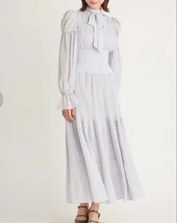 스나이델 허리 리브 원피스