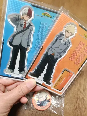 바쿠고 토도로키 쿠라스시 아크릴 스탠드 캔뱃지 세트