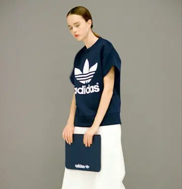 HYKE x adidas 트레포일 로고 티셔츠 M