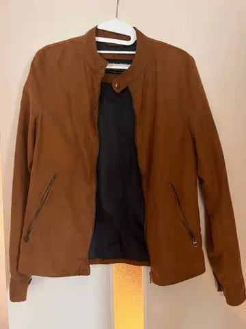 ZARA MAN 브라운 싱글 라이더 자켓 S