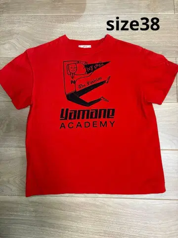 에비수 38 사이즈 레드 T셔츠