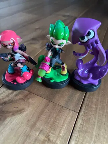 스플래툰 시리즈 amiibo 피규어 3개 세트