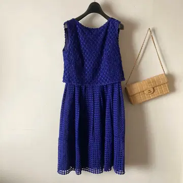 에포카*코튼 전체 레이스 스트레치 드레스 원피스