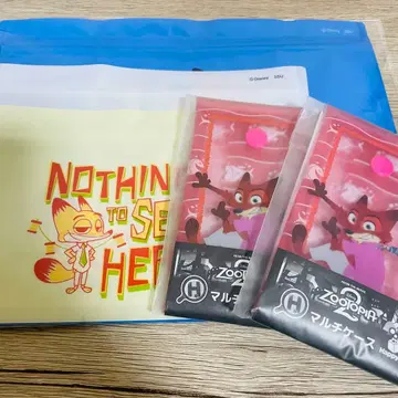 [미개봉] 주토피아 Happy 복권 멀티 케이스 지퍼백 3점 일괄