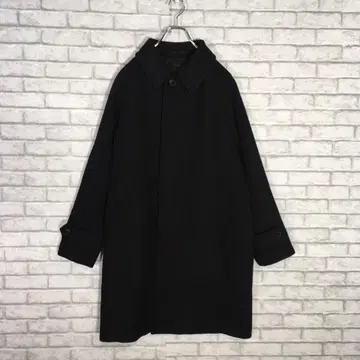 유니클로 싱글 브레스 코트 M 블랙 스텐카라 코트