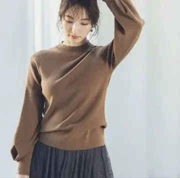 소매 박스 턱 니트 정가 7150엔