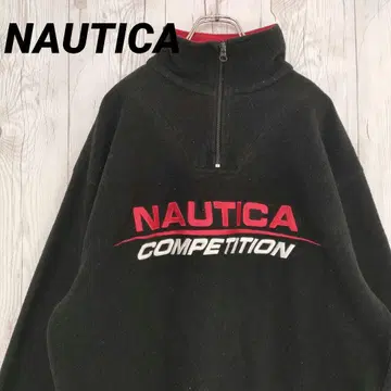 USA제 노티카 플리스 자켓 하프 지퍼 자수 90s L 레어